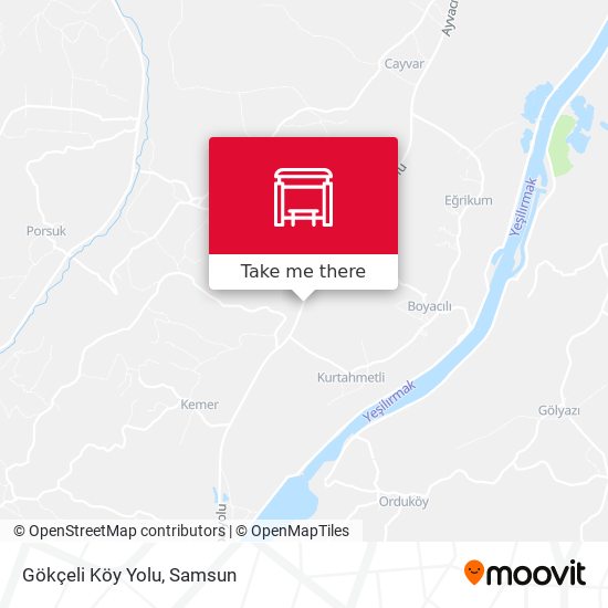 Gökçeli Köy Yolu map