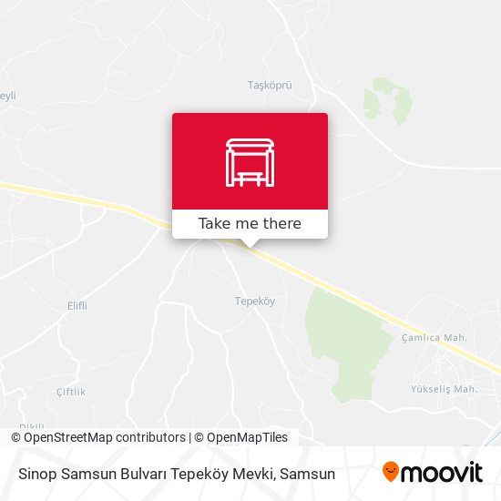 Sinop Samsun Bulvarı Tepeköy Mevki map