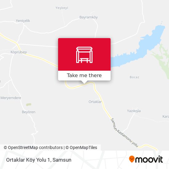 Ortaklar Köy Yolu 1 map