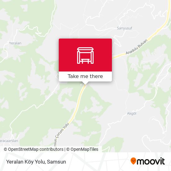 Yeralan Köy Yolu map