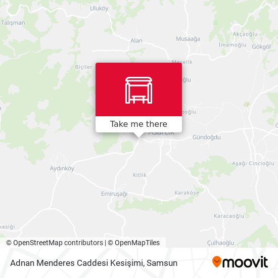 Adnan Menderes Caddesi Kesişimi map