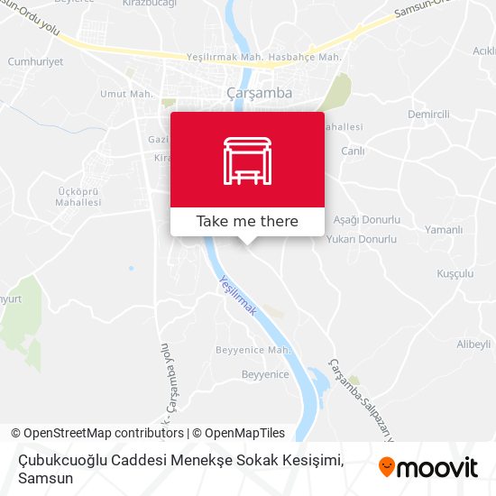 Çubukcuoğlu Caddesi Menekşe Sokak Kesişimi map
