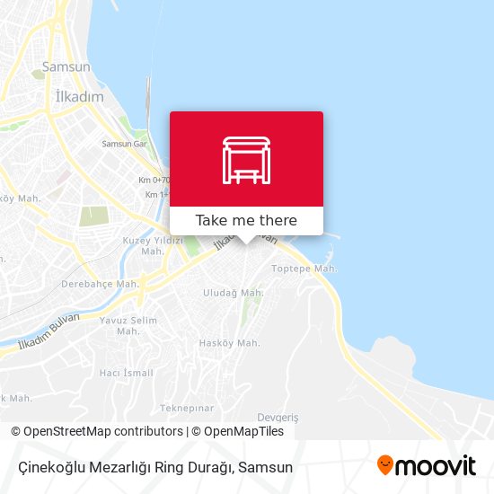 Çinekoğlu Mezarlığı Ring Durağı map
