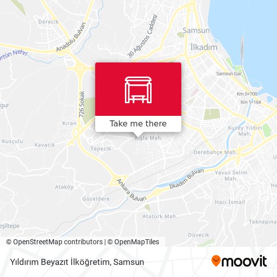 Yıldırım Beyazıt İlköğretim map