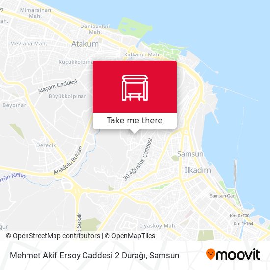 Mehmet Akif Ersoy Caddesi 2 Durağı map
