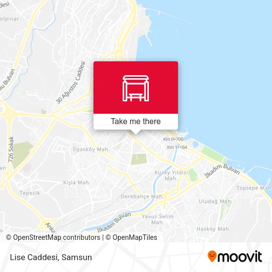 Lise Caddesi map
