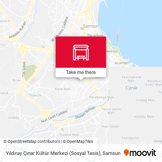 Yıldıray Çınar Kültür Merkezi (Sosyal Tesis) map