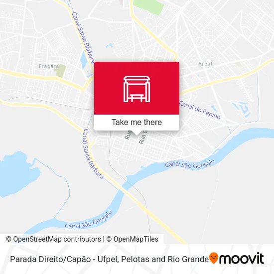 Mapa Parada Direito/Capão - Ufpel
