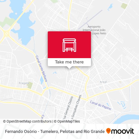 Fernando Osório - Tumelero map
