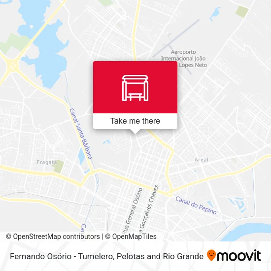 Fernando Osório - Tumelero map