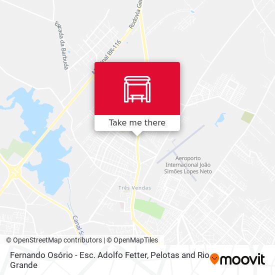 Fernando Osório - Esc. Adolfo Fetter map