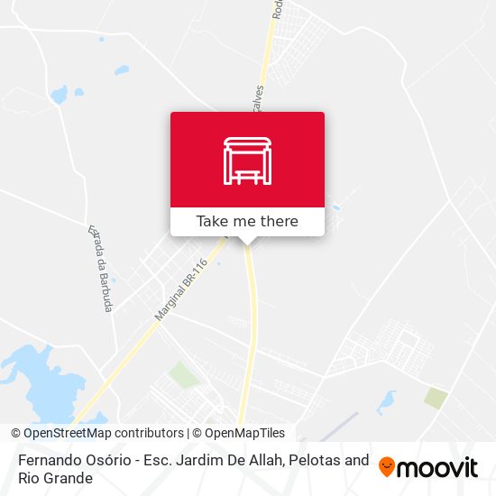 Fernando Osório - Esc. Jardim De Allah map