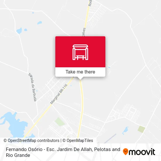 Fernando Osório - Esc. Jardim De Allah map