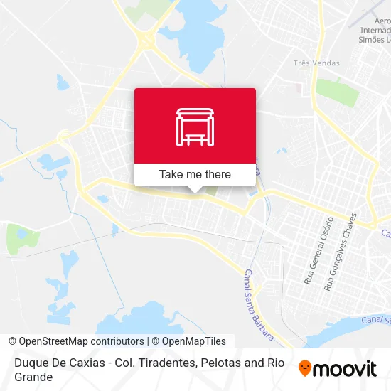 Duque De Caxias - Col. Tiradentes map