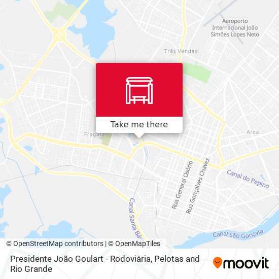Presidente João Goulart - Rodoviária map