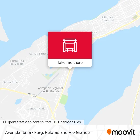 Avenida Itália - Furg map