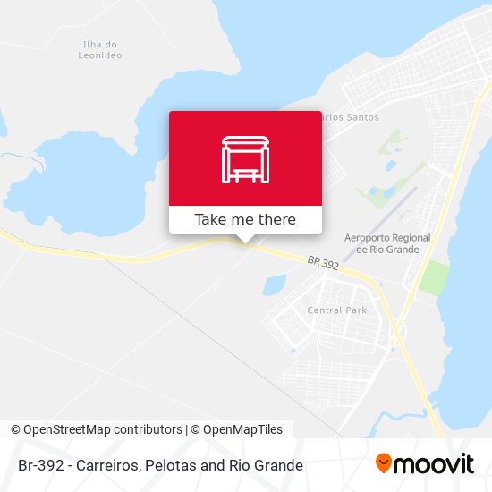 Br-392 - Carreiros map