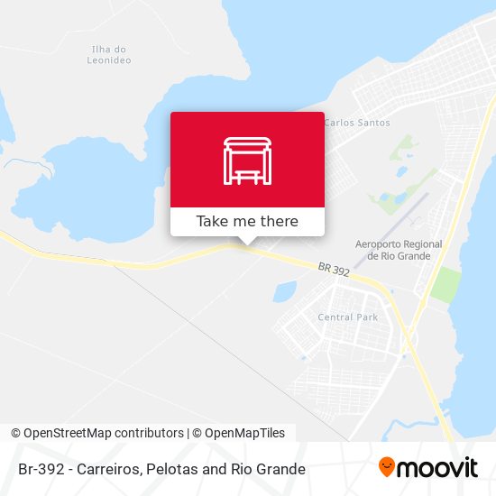 Br-392 - Carreiros map