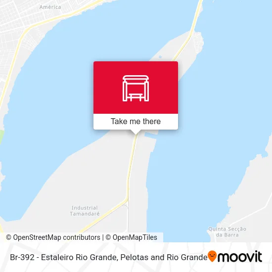 Br-392 - Estaleiro Rio Grande map