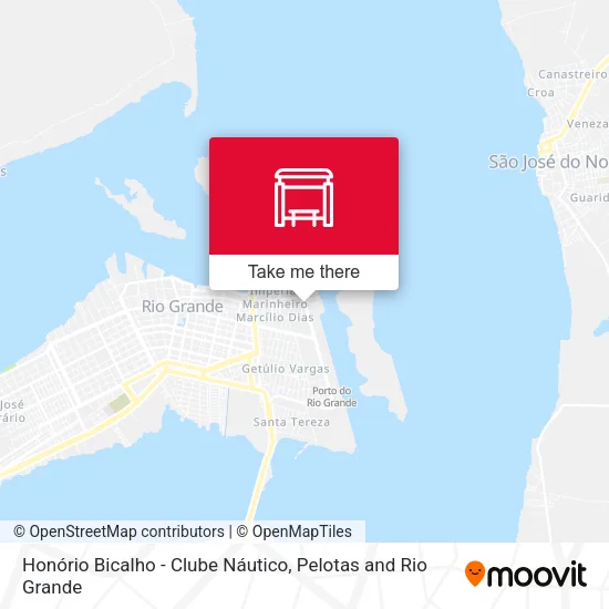 Mapa Honório Bicalho - Clube Náutico