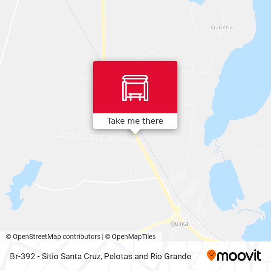 Br-392 - Sitio Santa Cruz map