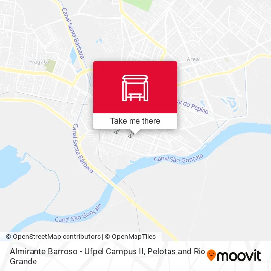 Mapa Almirante Barroso -  Ufpel Campus II
