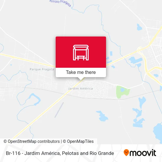 Br-116 - Jardim América map