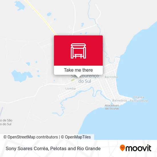 Sony Soares Corrêa map