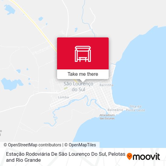Estação Rodoviária De São Lourenço Do Sul map