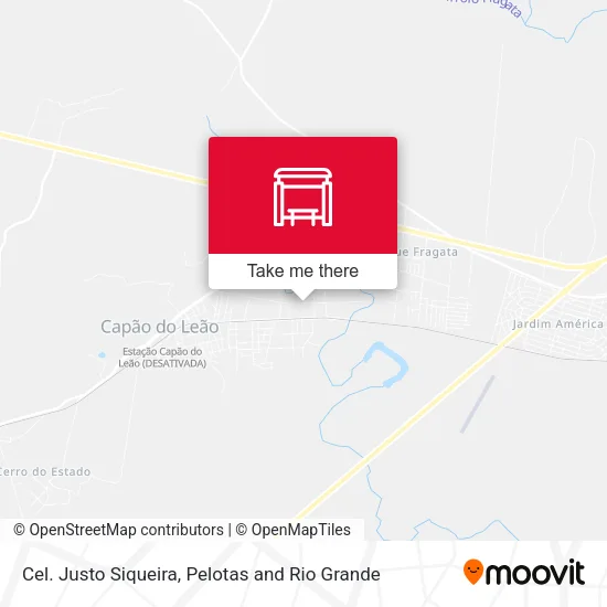 Cel. Justo Siqueira map