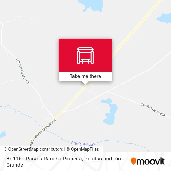 Br-116 - Parada Rancho Pioneira map