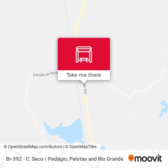 Br-392 - C. Seco / Pedágio map