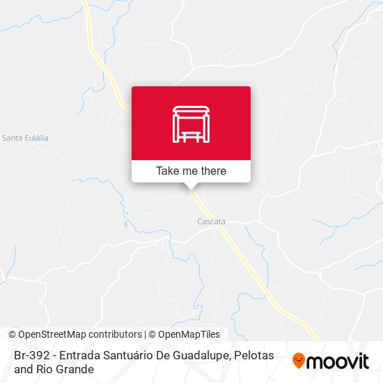 Br-392 - Entrada Santuário De Guadalupe map