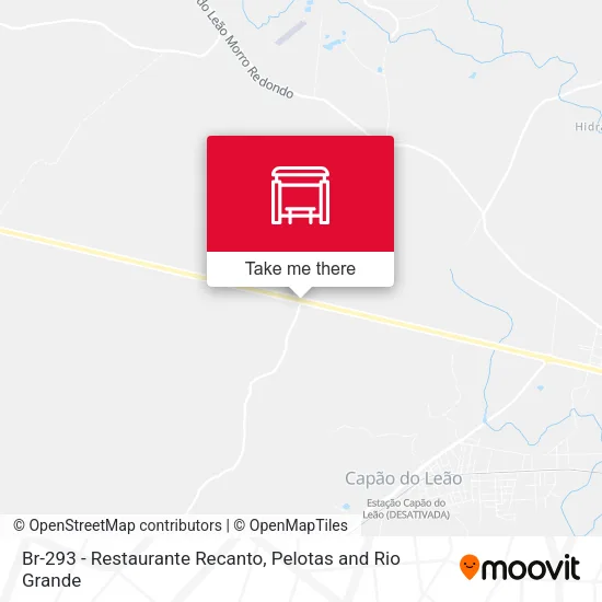 Br-293 - Restaurante Recanto map
