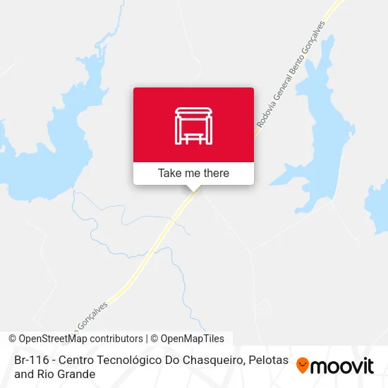 Br-116 - Centro Tecnológico Do Chasqueiro map