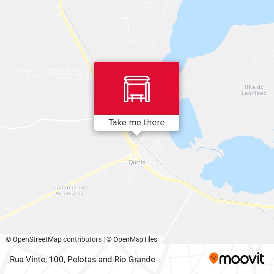 Rua Vinte, 100 map
