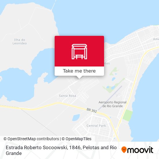 Estrada Roberto Socoowski, 1846 map