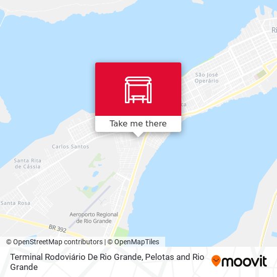 Terminal Rodoviário De Rio Grande map