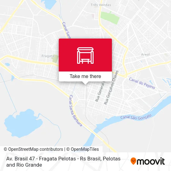 Av. Brasil 47 - Fragata Pelotas - Rs Brasil map