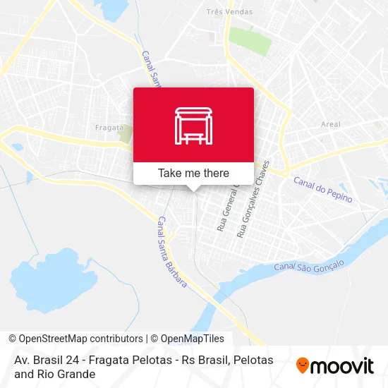 Av. Brasil 24 - Fragata Pelotas - Rs Brasil map