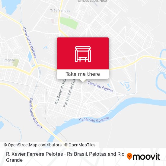 R. Xavier Ferreira Pelotas - Rs Brasil map