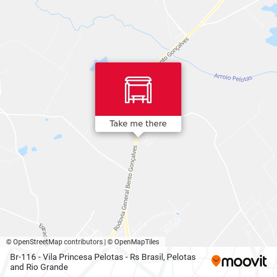 Br-116 - Vila Princesa Pelotas - Rs Brasil map