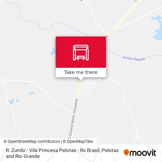 R. Zumbí - Vila Princesa Pelotas - Rs Brasil map