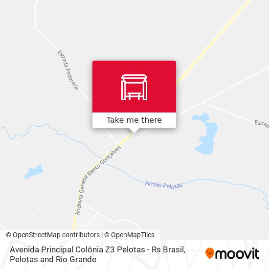 Avenida Principal Colônia Z3 Pelotas - Rs Brasil map