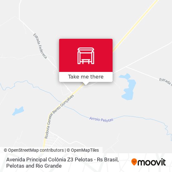Avenida Principal Colônia Z3 Pelotas - Rs Brasil map