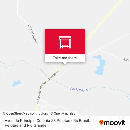Avenida Principal Colônia Z3 Pelotas - Rs Brasil map