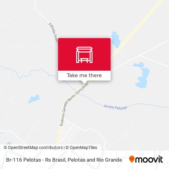 Br-116 Pelotas - Rs Brasil map