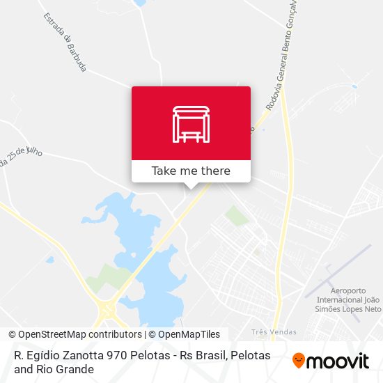 R. Egídio Zanotta 970 Pelotas - Rs Brasil map