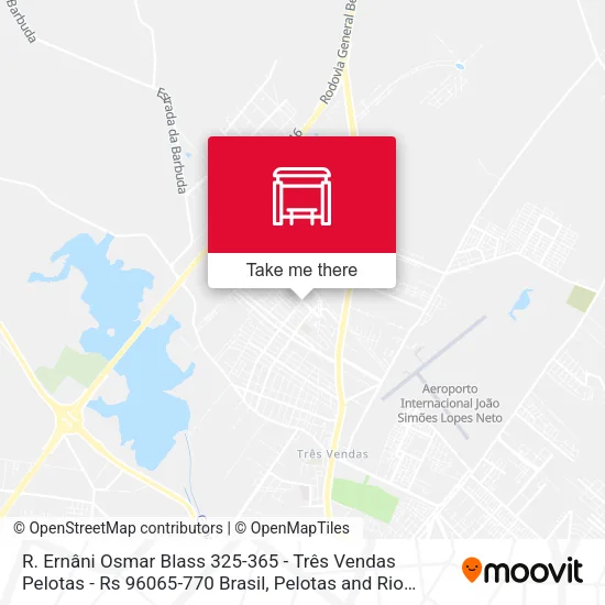R. Ernâni Osmar Blass 325-365 - Três Vendas Pelotas - Rs 96065-770 Brasil map