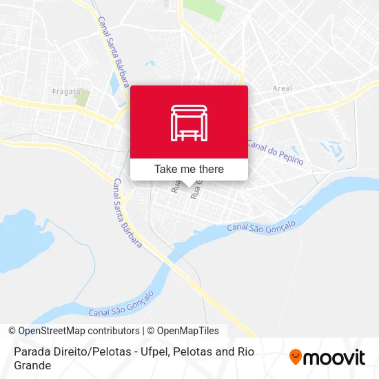 Parada Direito/Pelotas - Ufpel map